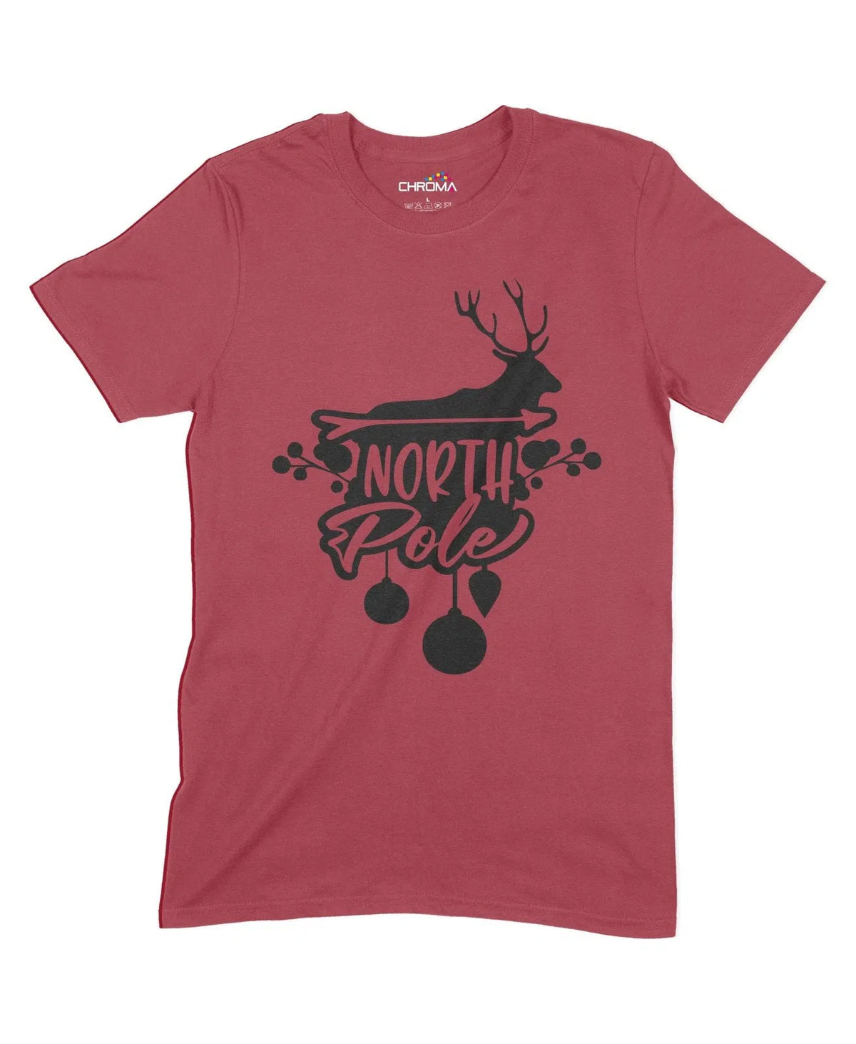 North Pole Unisex Adult T-Shirt Chroma Clothing