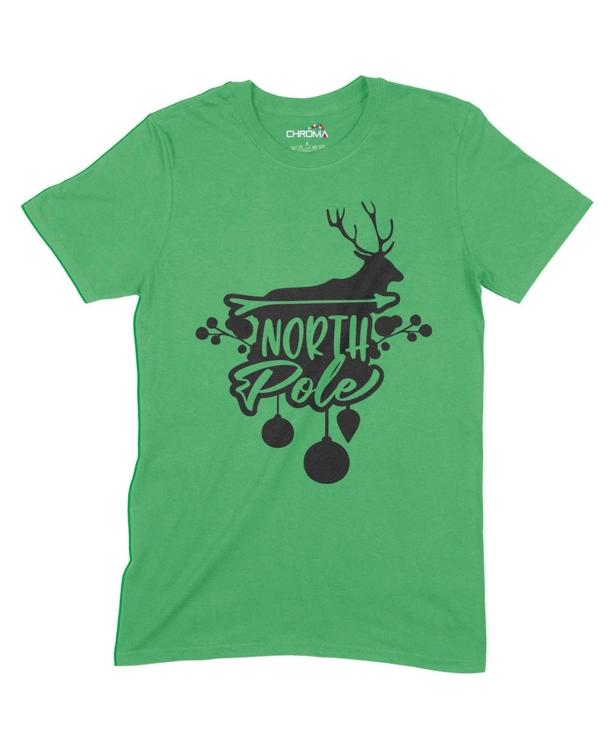 North Pole Unisex Adult T-Shirt Chroma Clothing