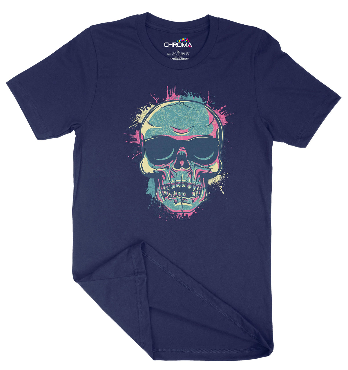 Pastel Skull Unisex Adult T-Shirt | Premium Quality Streetwear Chroma Clothing