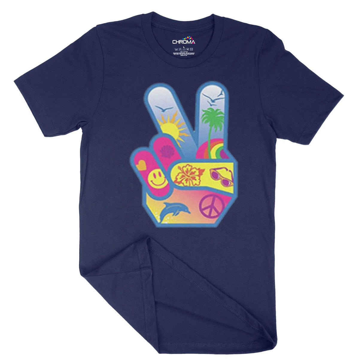 Peace and Love Hands Unisex Adult T-Shirt | Premium Quality Streetwear