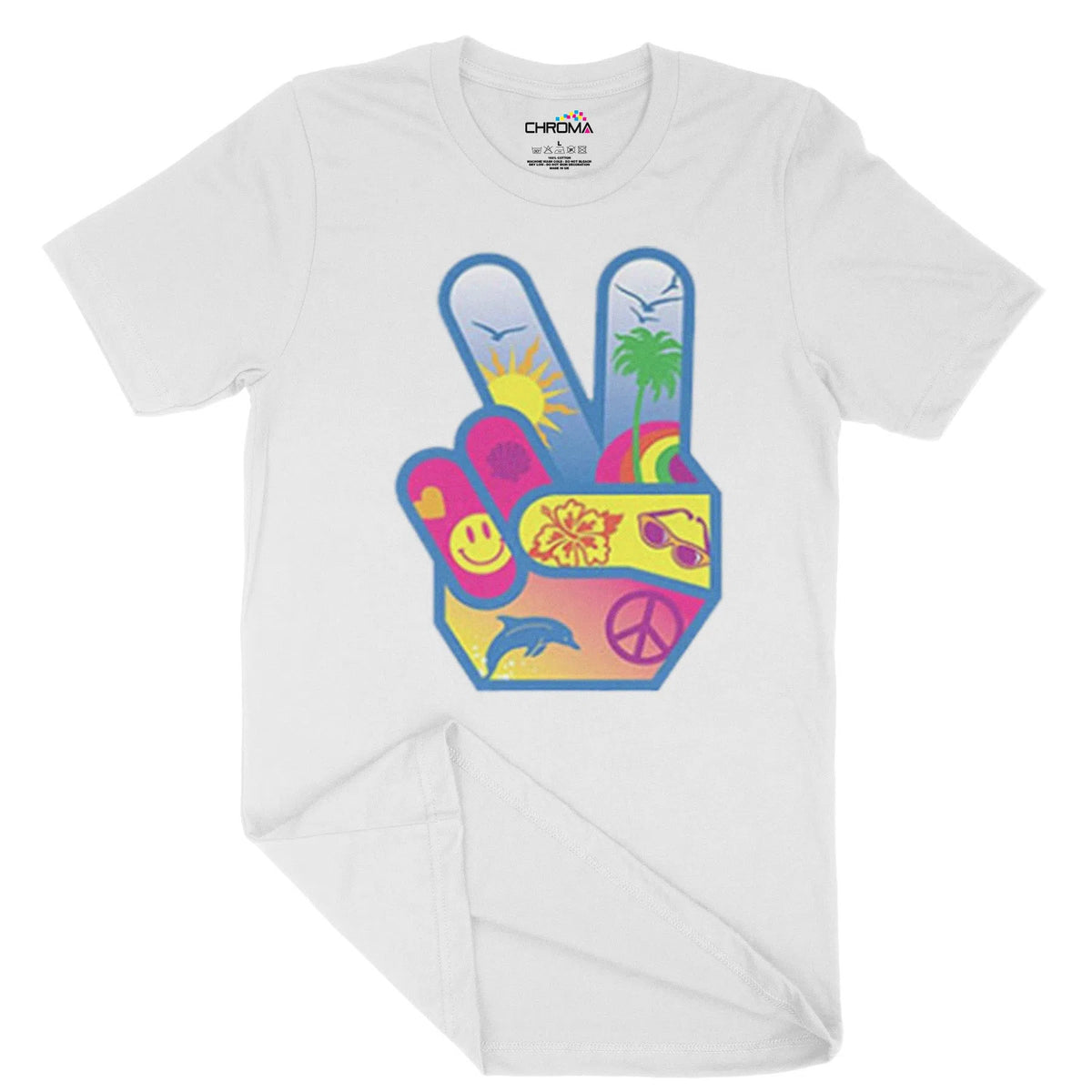 Peace and Love Hands Unisex Adult T-Shirt | Premium Quality Streetwear