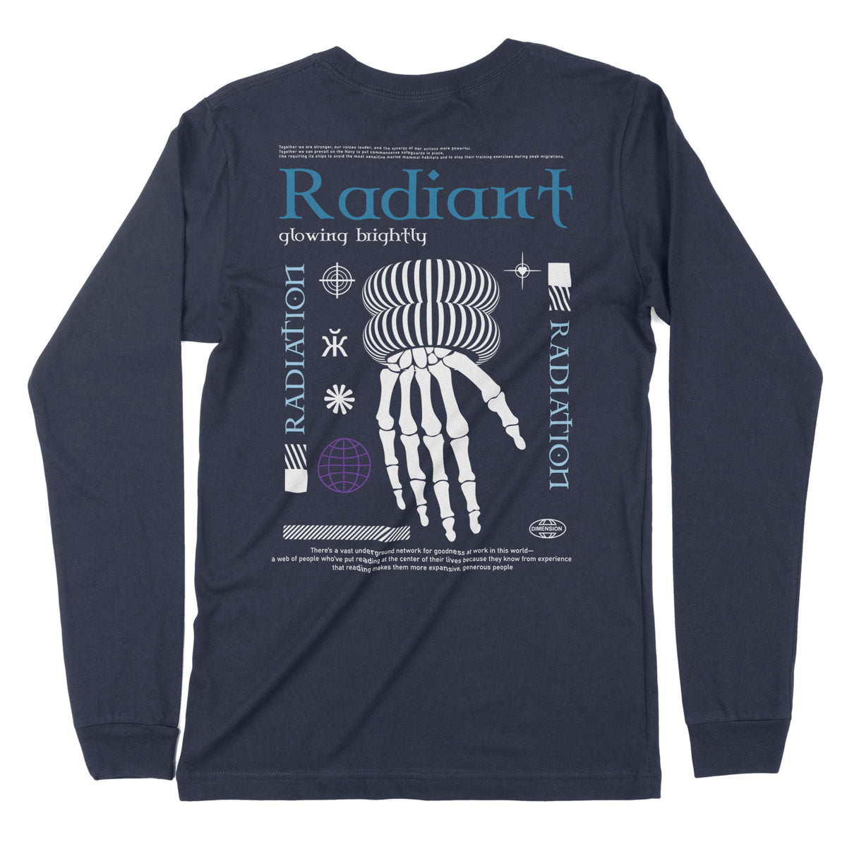 Radiant | Back Print | Long-Sleeve T-Shirt | Premium Quality Streetwea Chroma Clothing