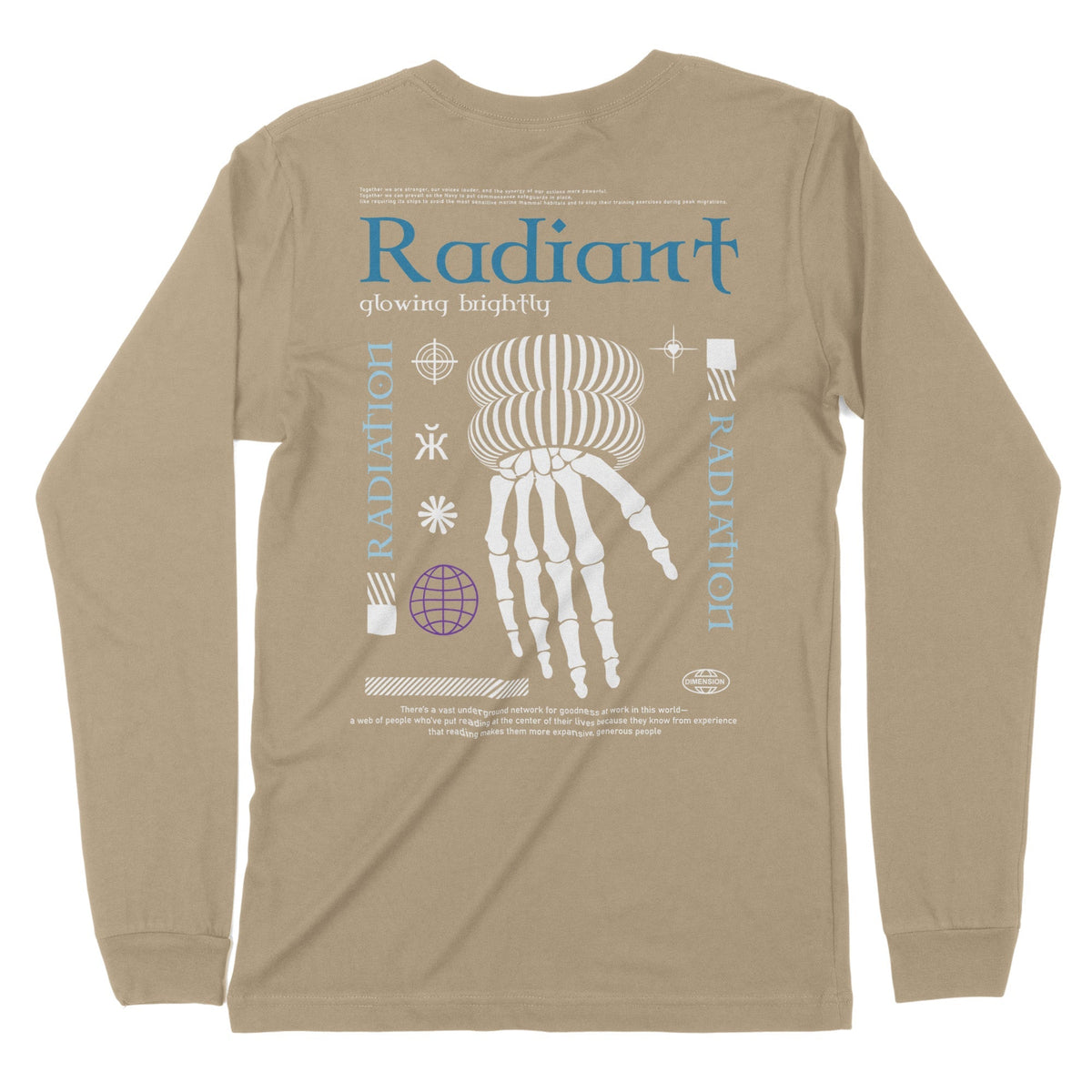 Radiant | Back Print | Long-Sleeve T-Shirt | Premium Quality Streetwea Chroma Clothing