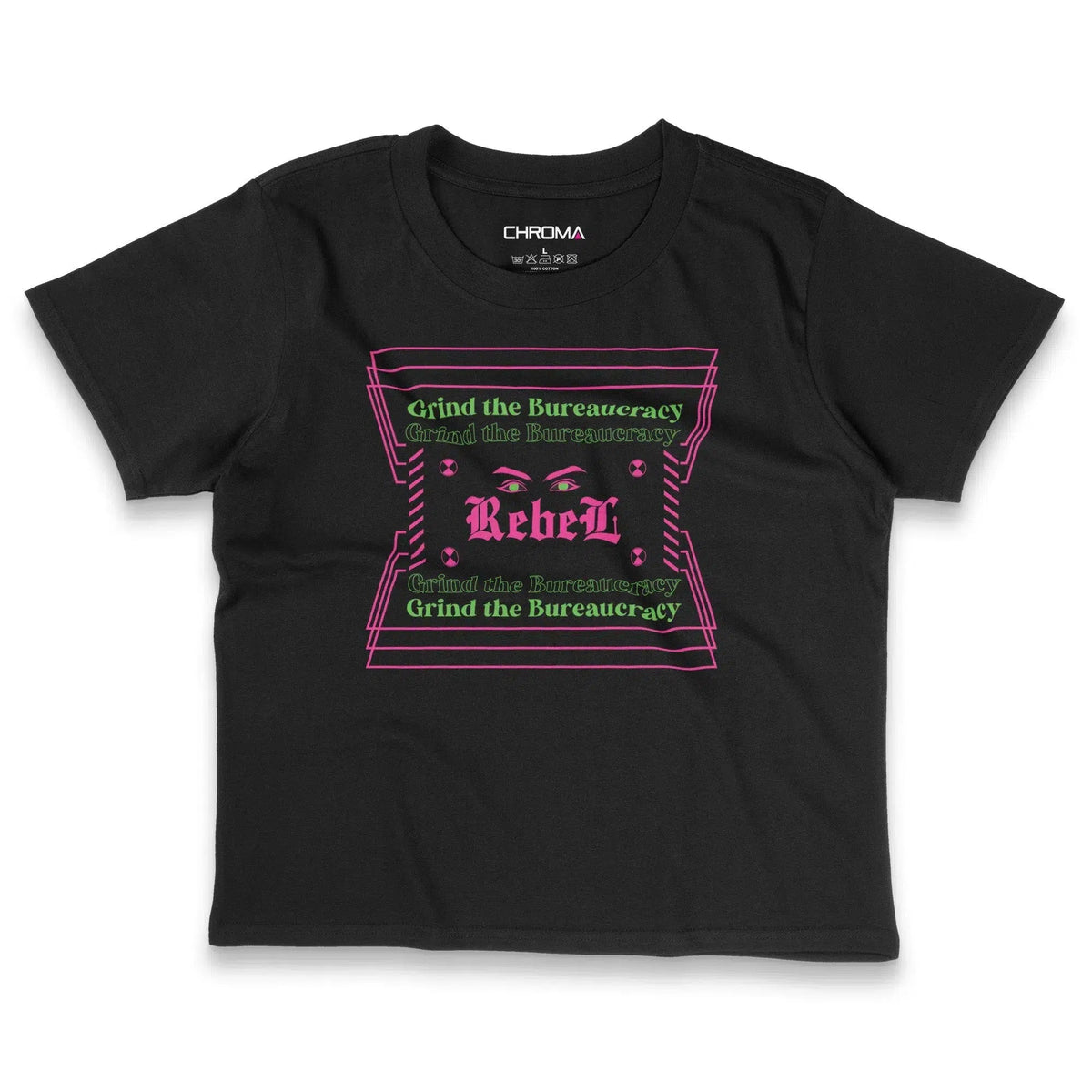 Rebel | Women's Cropped T-Shirt Chroma Clothing