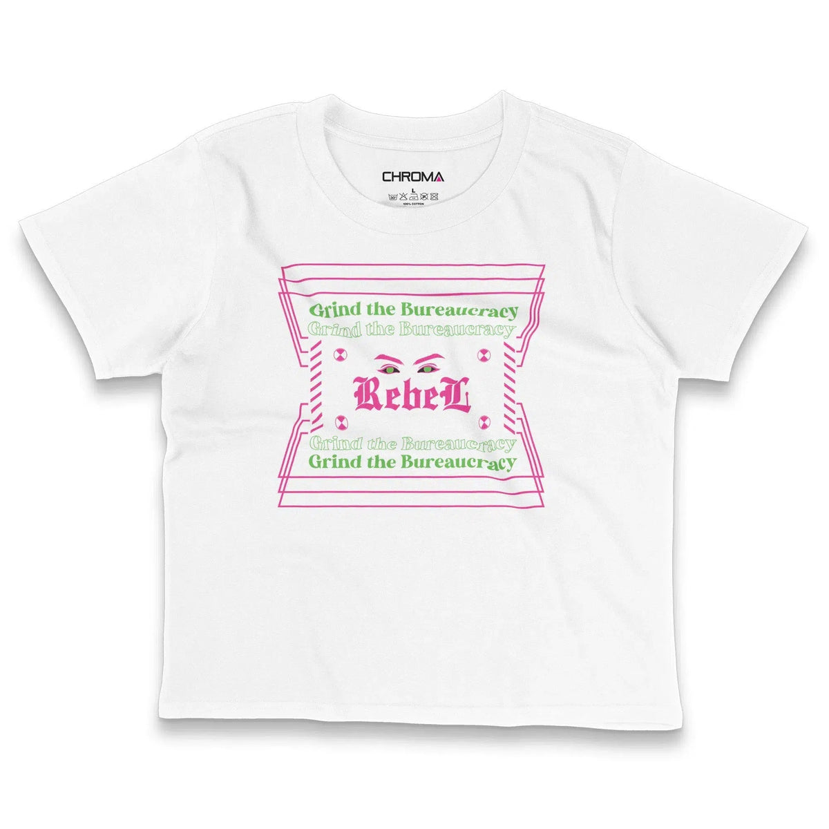 Rebel | Women's Cropped T-Shirt Chroma Clothing