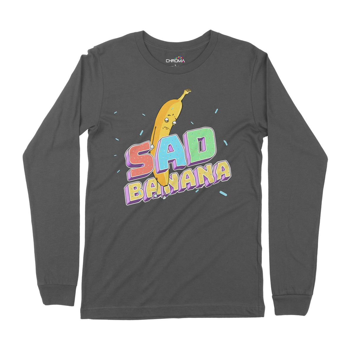 Sad Banana | Long-Sleeve T-Shirt | Premium Quality Streetwear Chroma Clothing