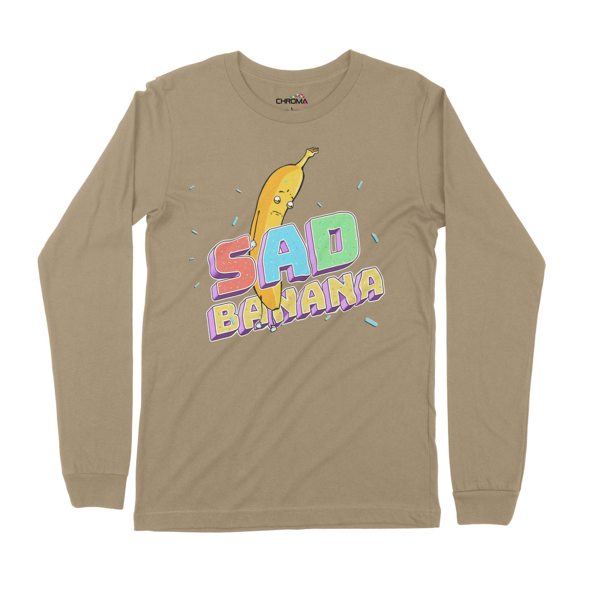 Sad Banana | Long-Sleeve T-Shirt | Premium Quality Streetwear Chroma Clothing