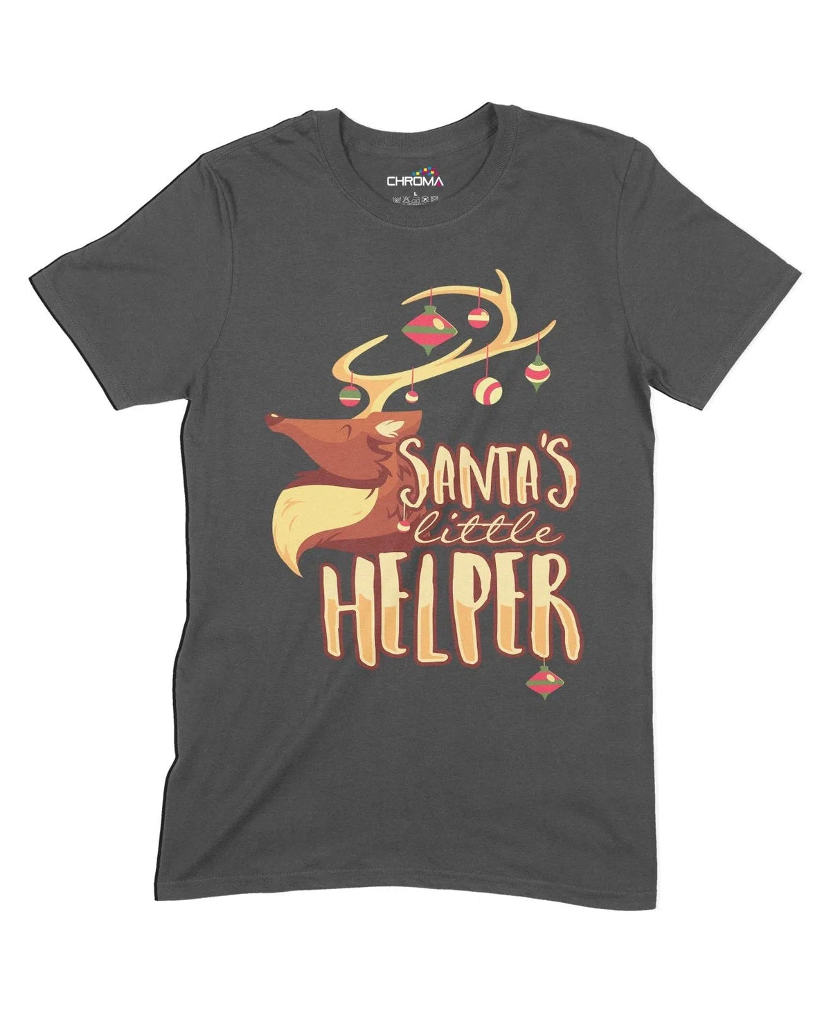 Santa's Little Helper Unisex Adult T-Shirt Chroma Clothing
