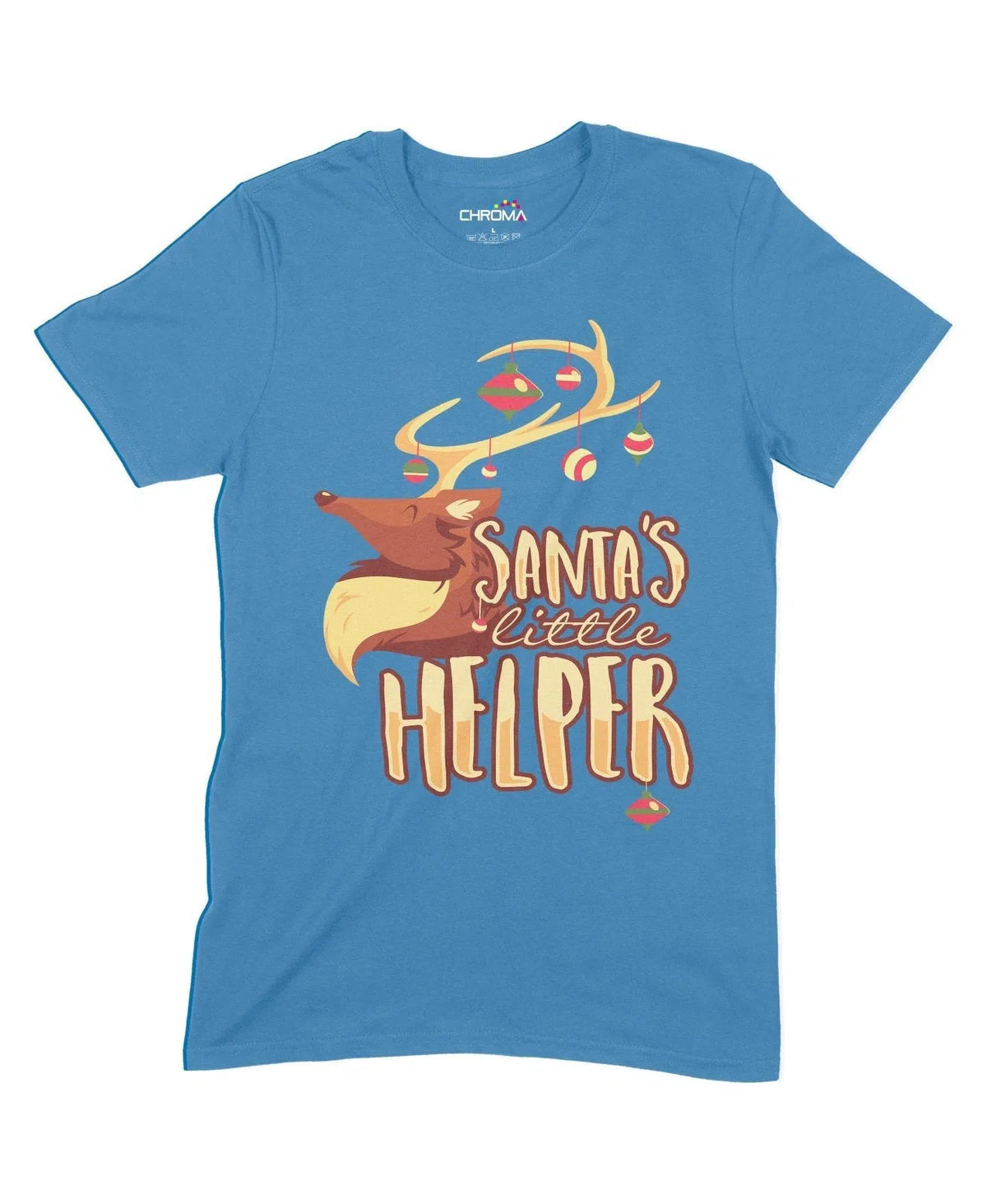 Santa's Little Helper Unisex Adult T-Shirt Chroma Clothing