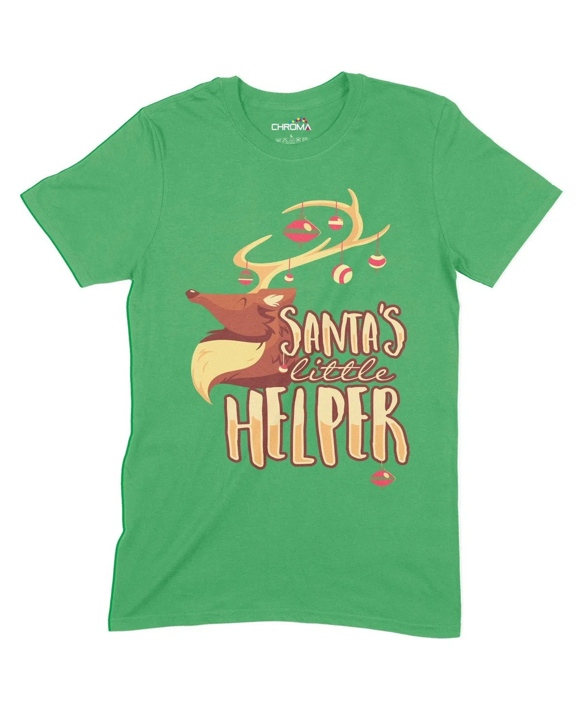 Santa's Little Helper Unisex Adult T-Shirt Chroma Clothing