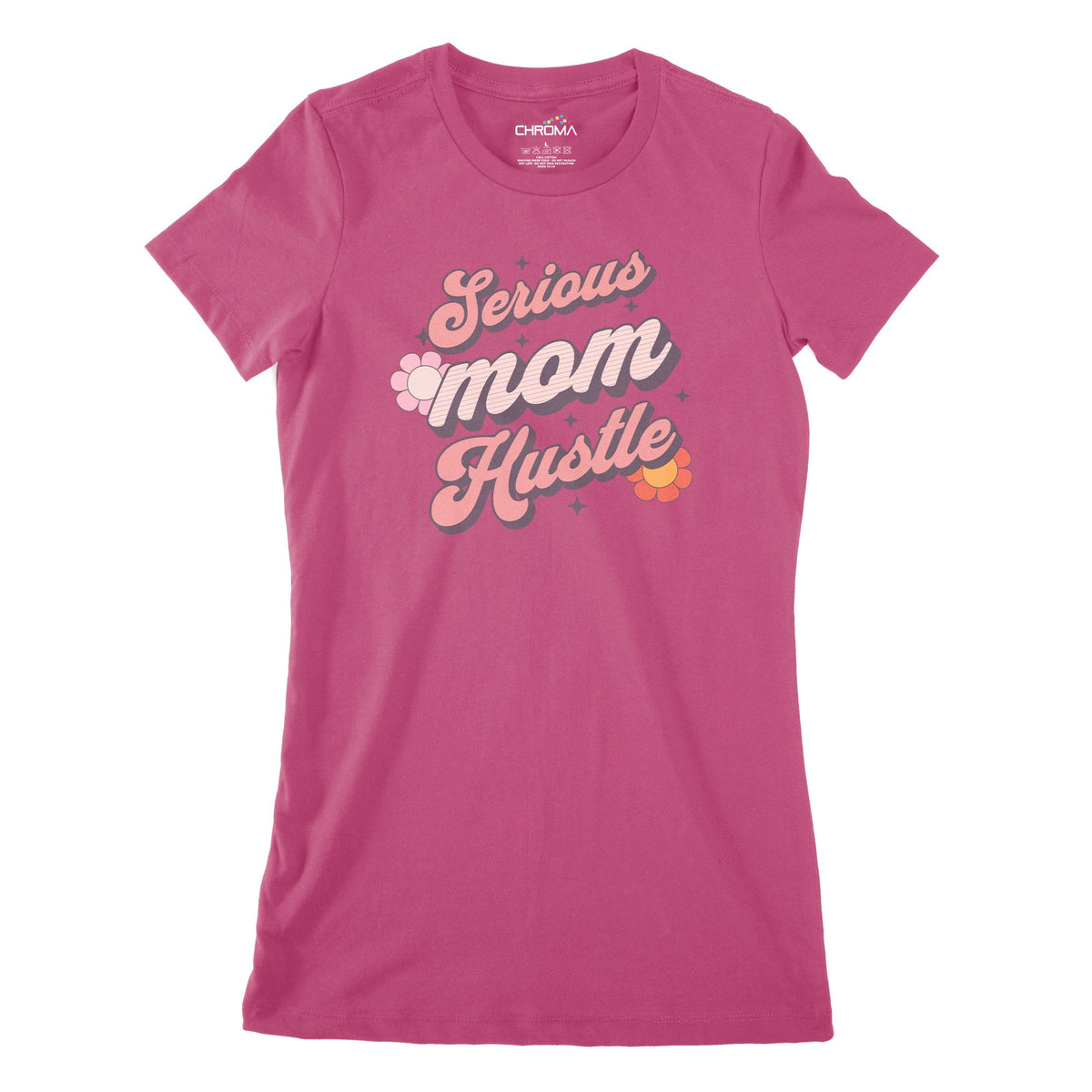 Serious Mum Hustle Women's Classic Fitted T-Shirt Chroma Clothing