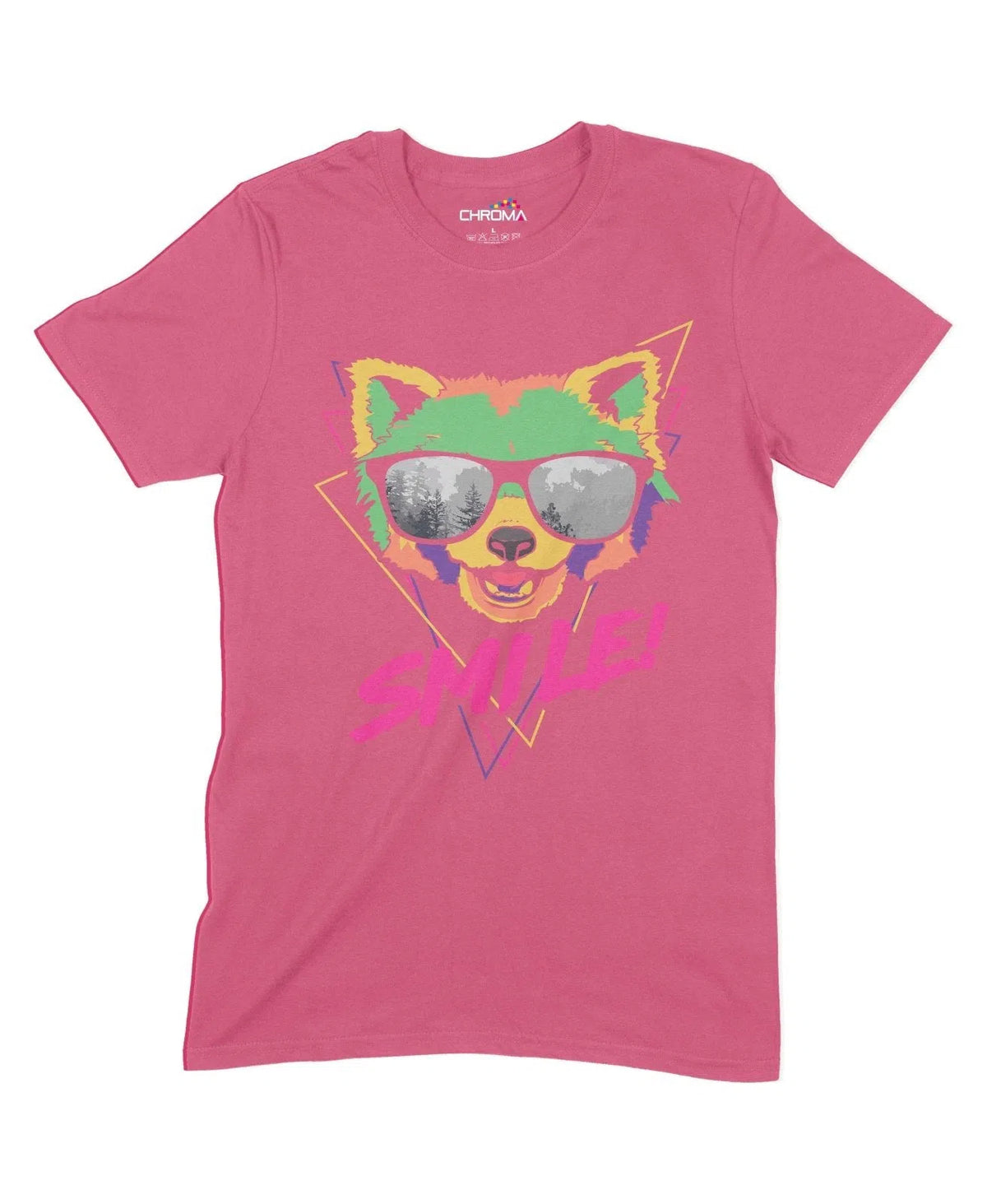 Smile! Cool Fox Retro Unisex Adult T-Shirt | Premium Quality Streetwea Chroma Clothing