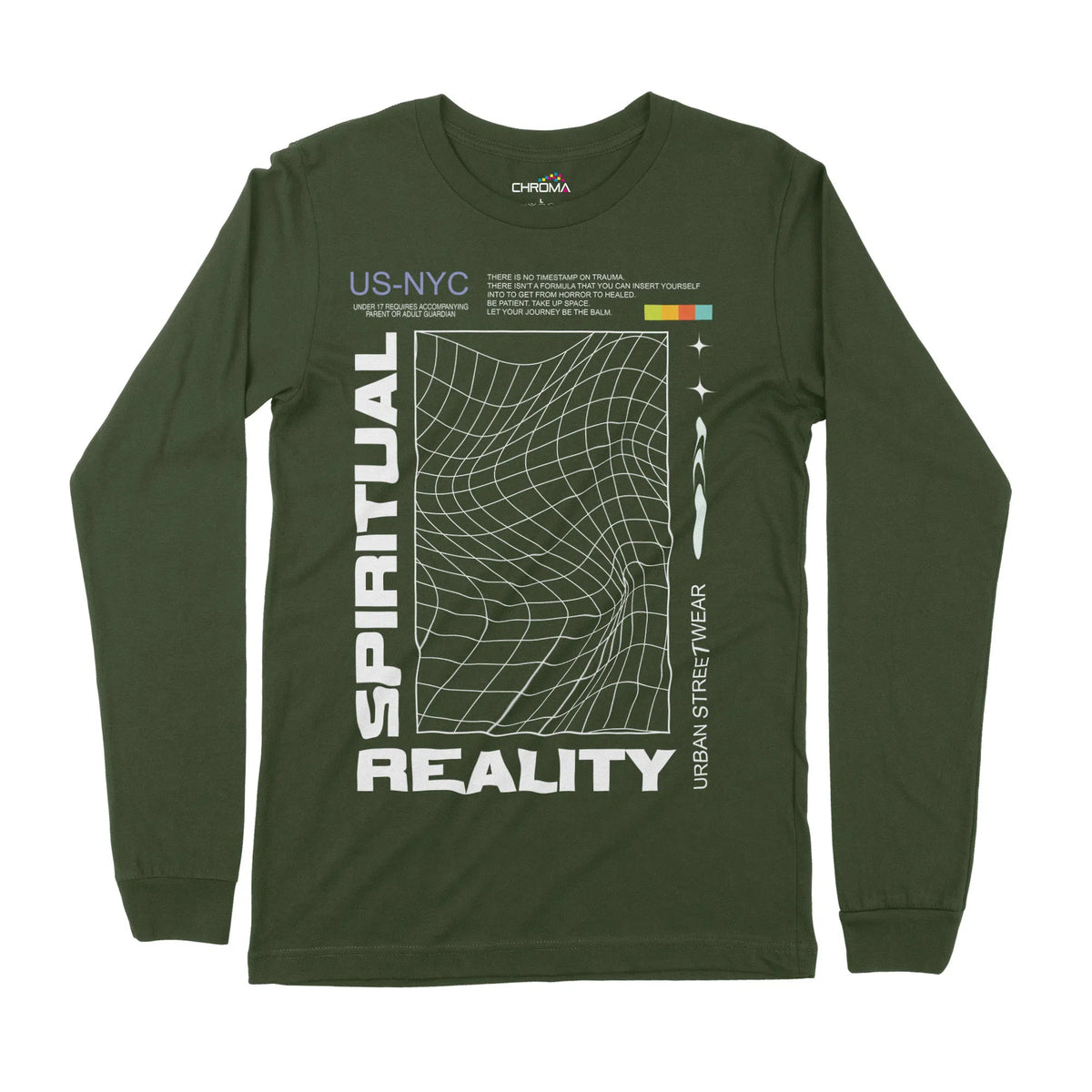 Spiritual Reality | Long-Sleeve T-Shirt | Premium Quality Streetwear Chroma Clothing