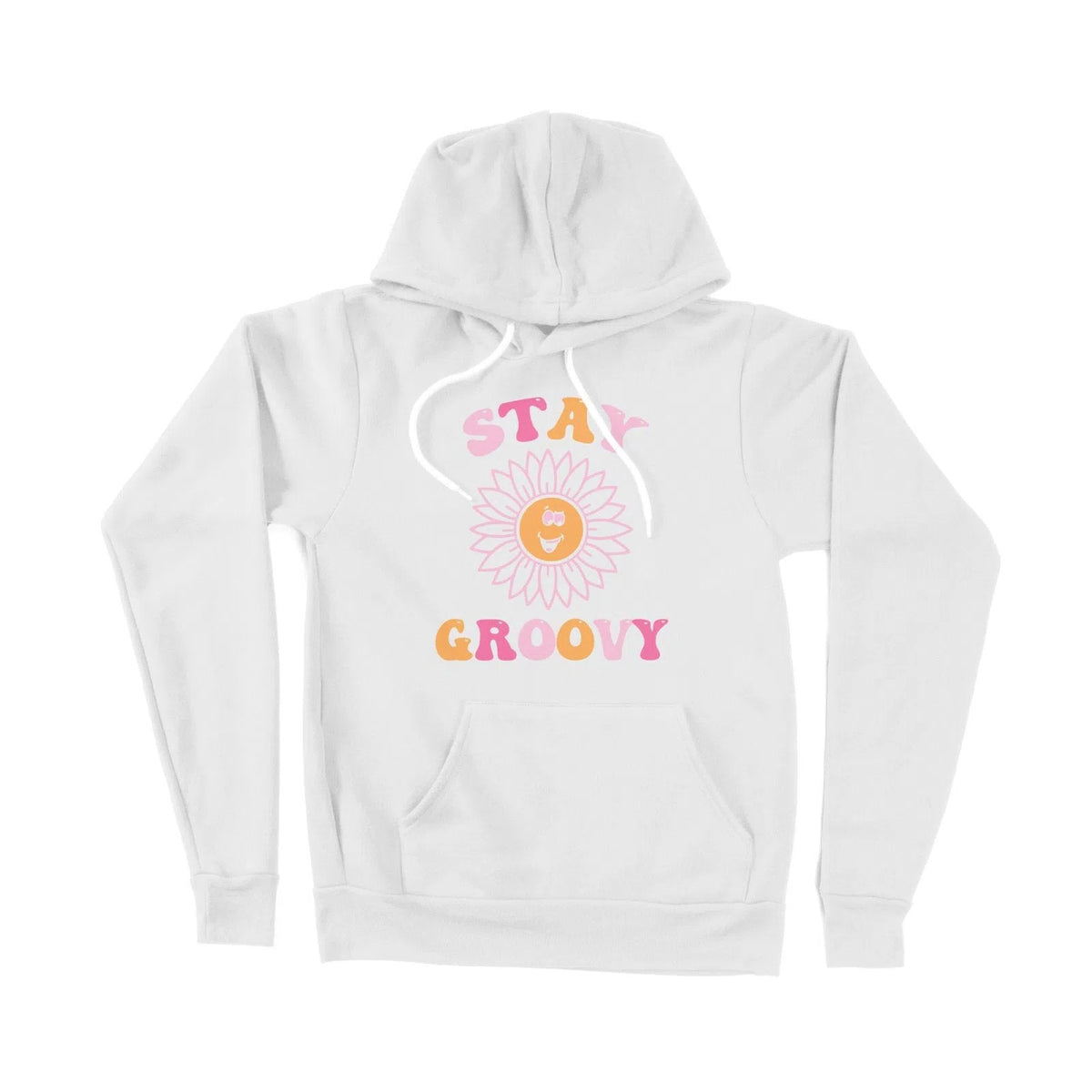 Stay Groovy Summer Unisex Adult Hoodie Chroma Clothing