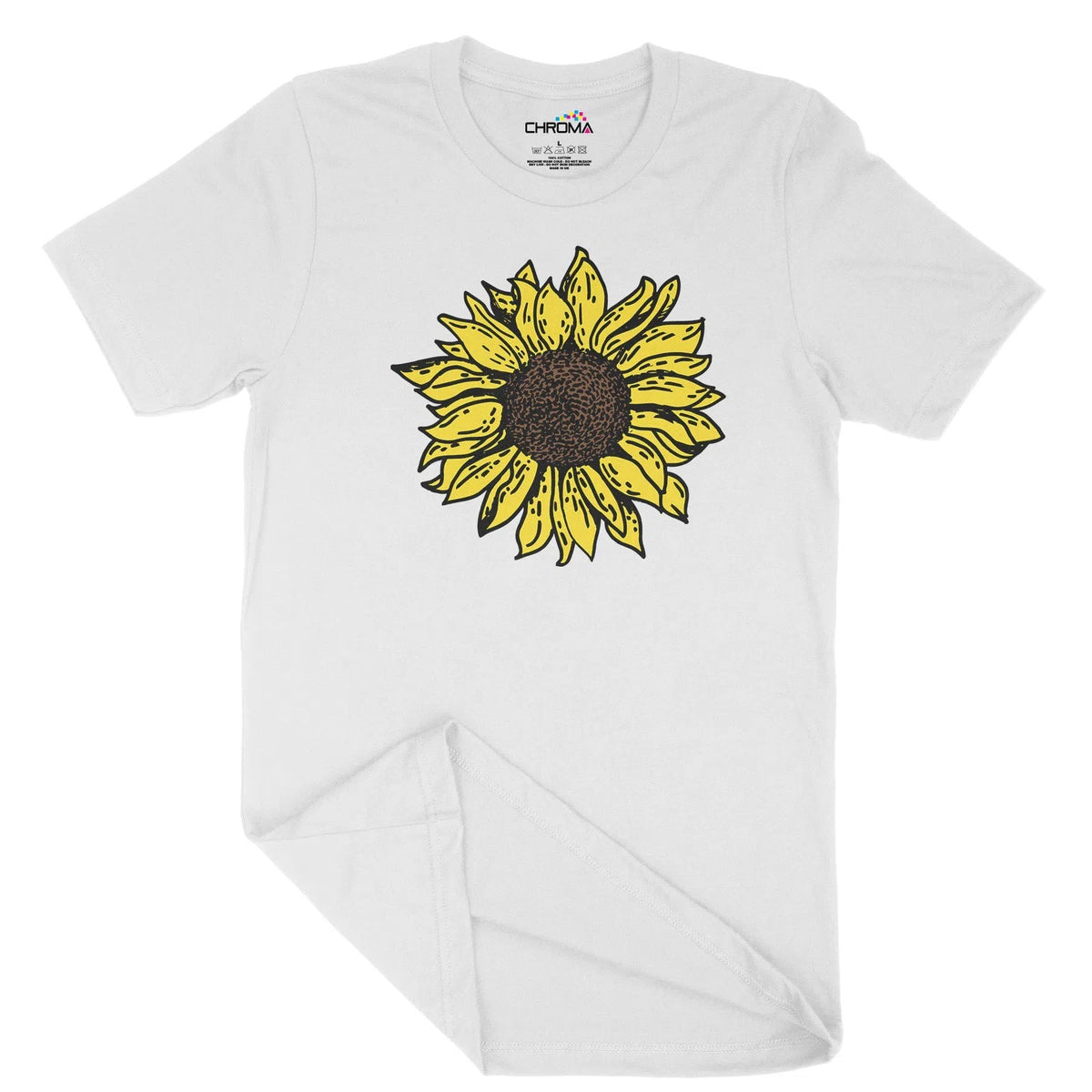 Sunflower Unisex Adult T-Shirt | Quality Slogan Clothing Chroma Clothing