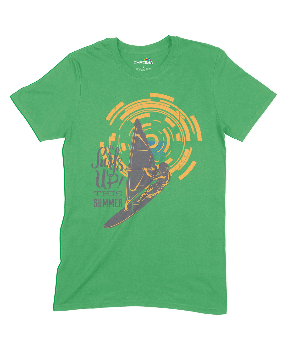 Surfs Up This Summer Unisex Adult T-Shirt Chroma Clothing