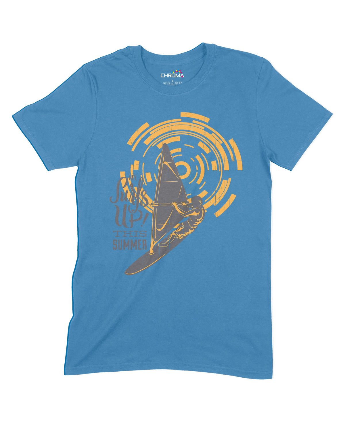 Surfs Up This Summer Unisex Adult T-Shirt Chroma Clothing
