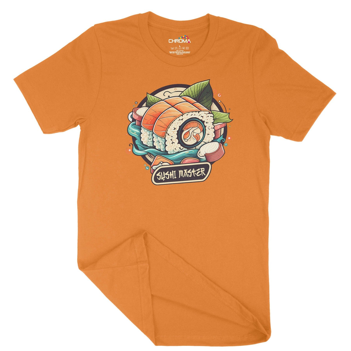 Sushi Master Unisex Adult T-Shirt Chroma Clothing