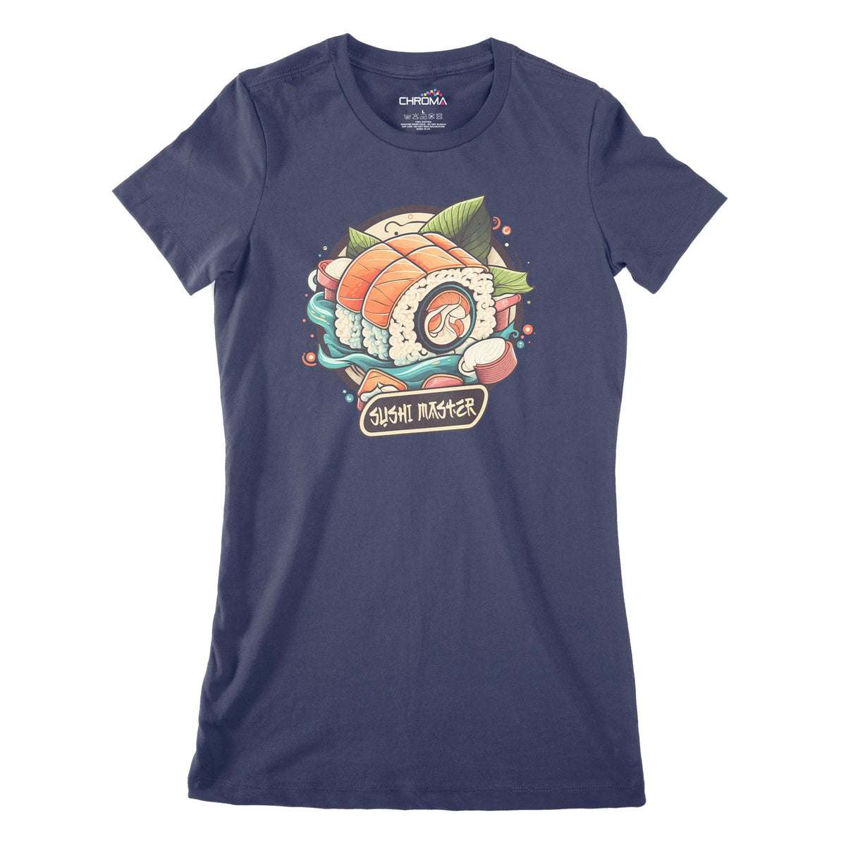 Sushi Master Women's Classic Fitted T-Shirt Chroma Clothing