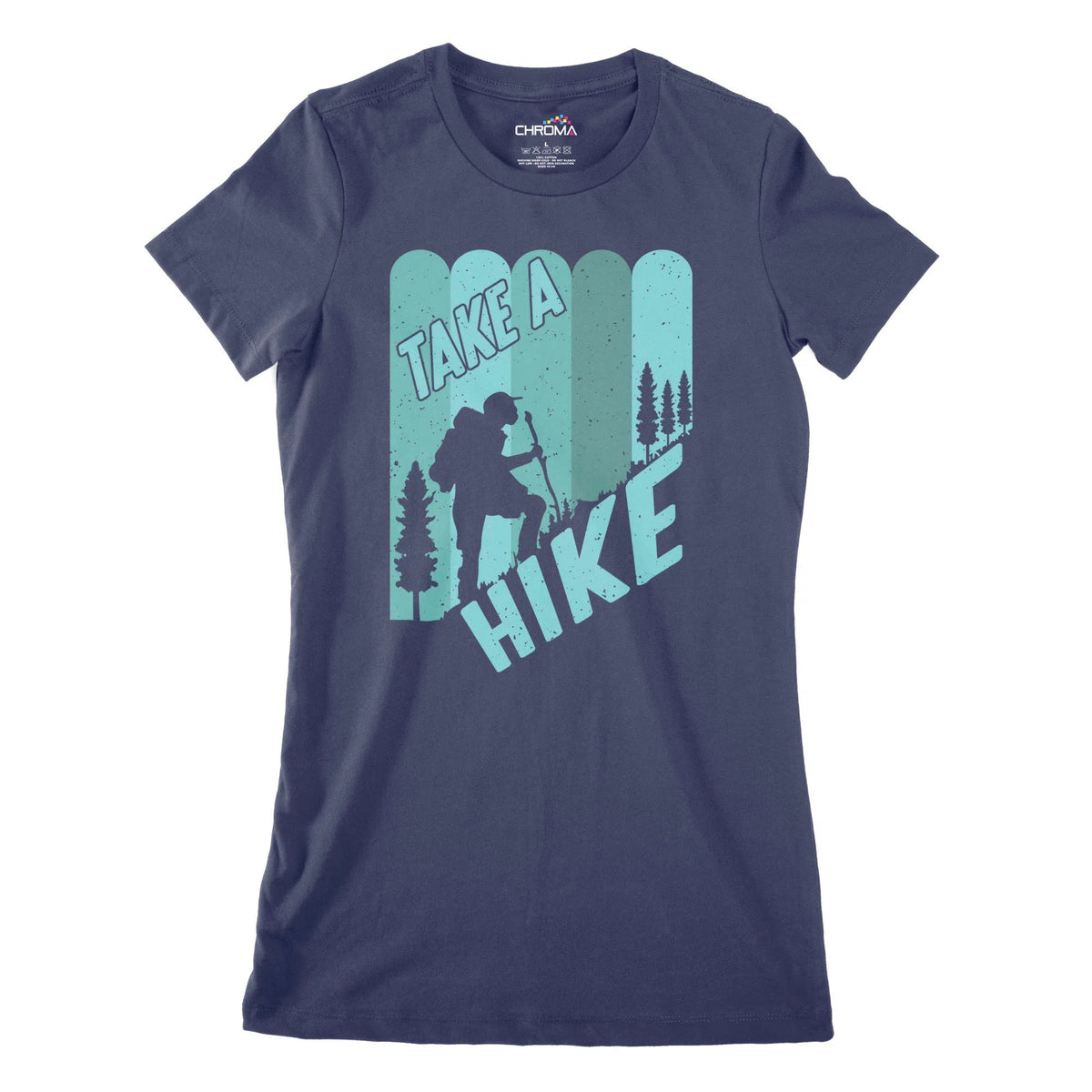 Take A Hike Women's Classic Fitted T-Shirt Chroma Clothing