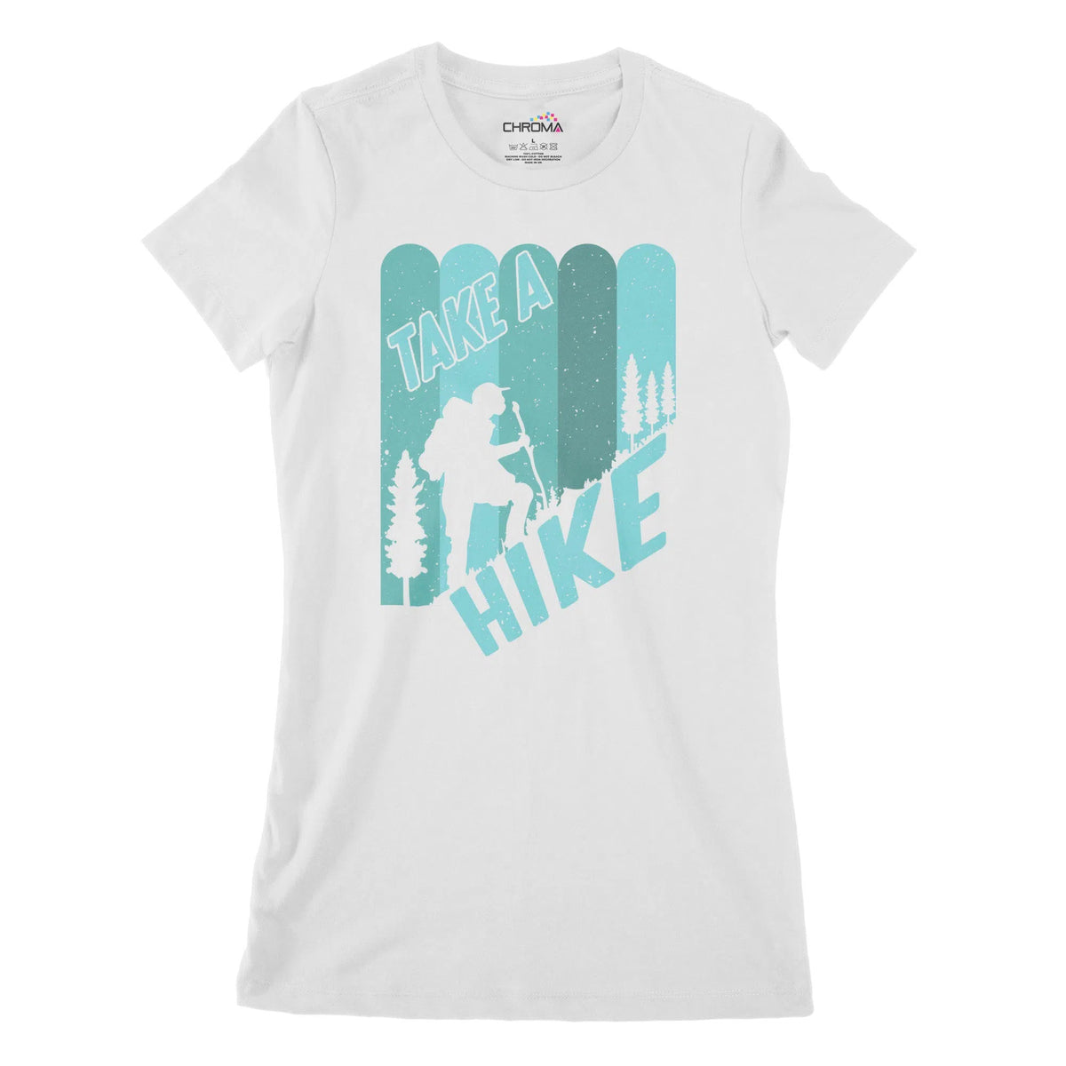Take A Hike Women's Classic Fitted T-Shirt Chroma Clothing