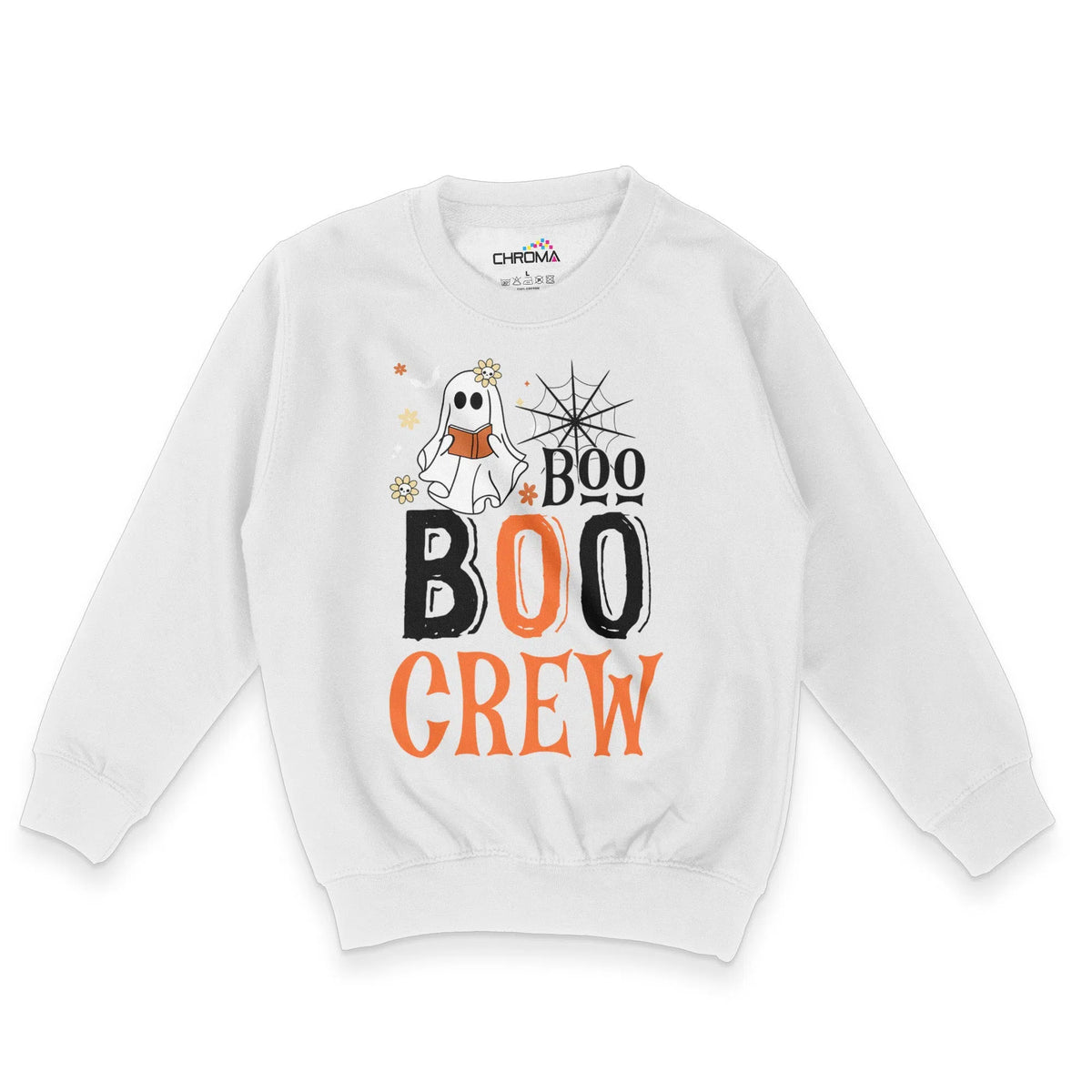 The Boo Crew Unisex Youth Sweatshirt | Premium Halloween Clothing Chroma Clothing