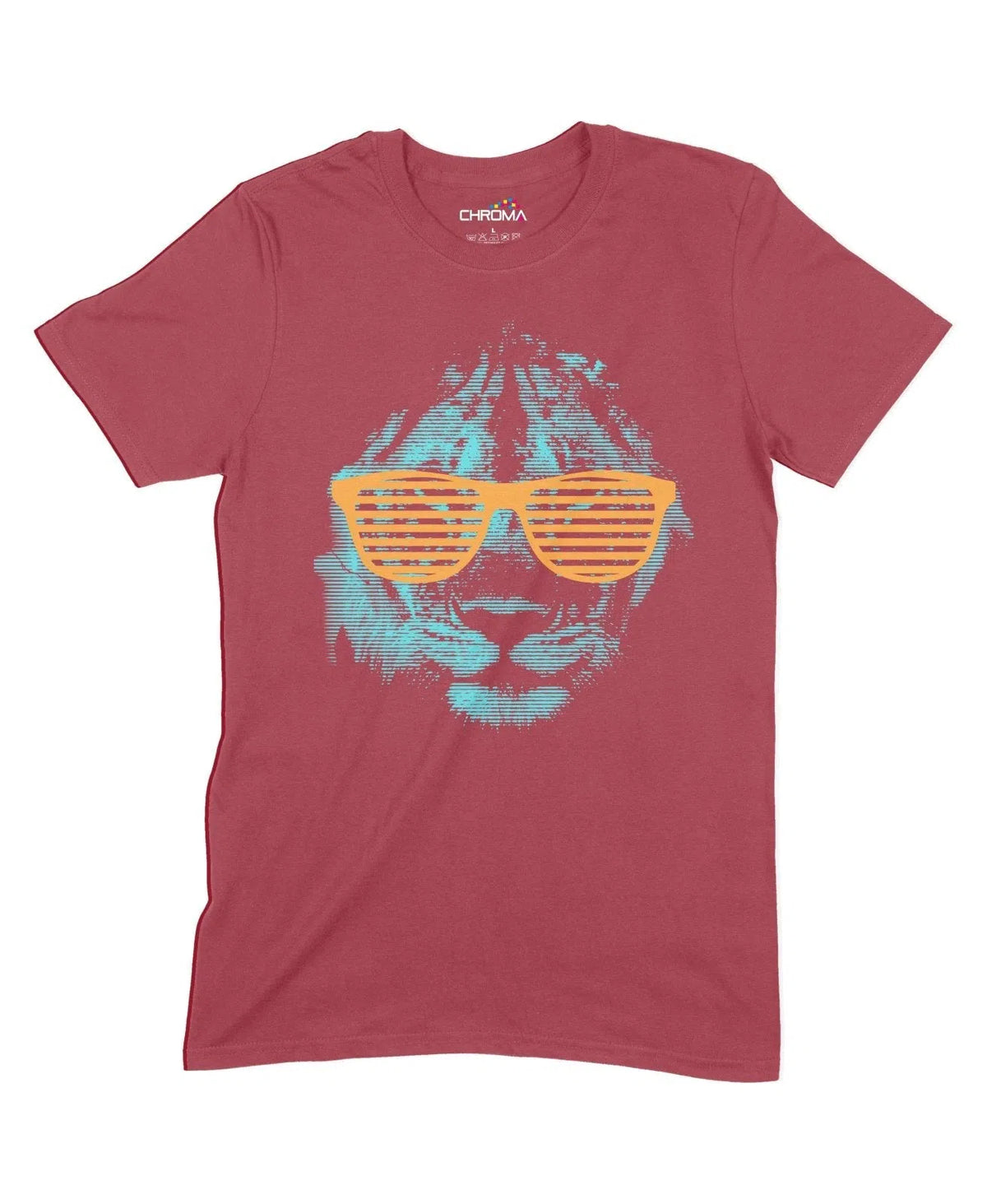 This Cool Lion Unisex Adult T-Shirt Chroma Clothing