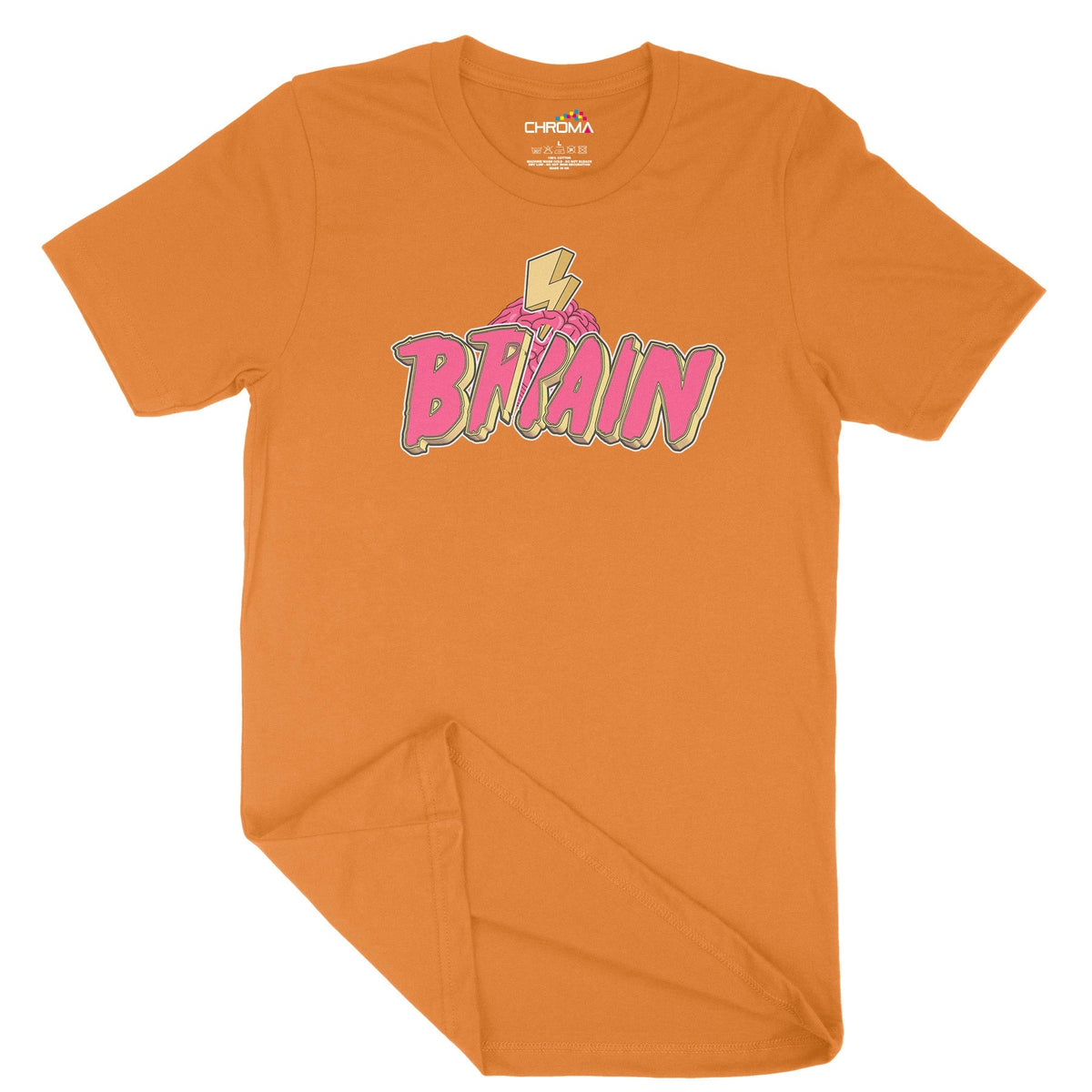 Thunder Brain Unisex Adult T-Shirt Chroma Clothing