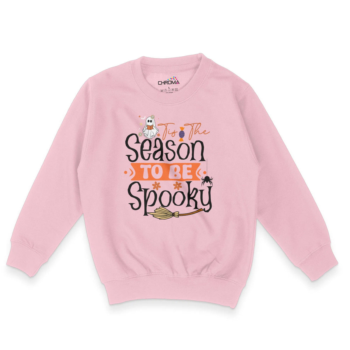 Tis The Season To Be Spooky Halloween Unisex Youth Sweatshirt | Premiu Chroma Clothing