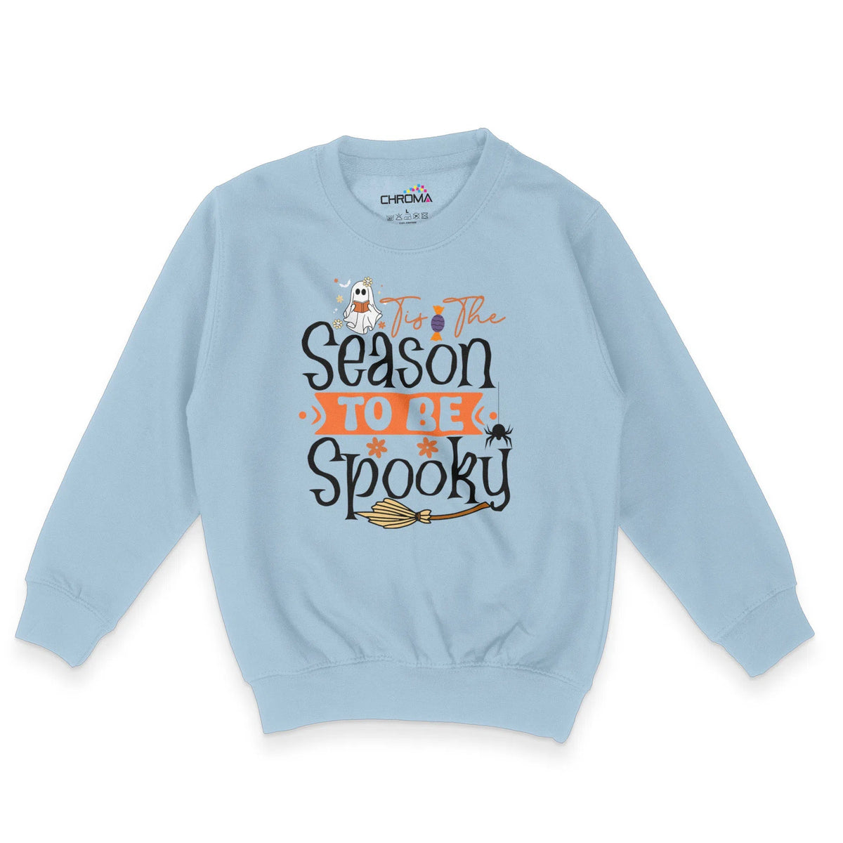 Tis The Season To Be Spooky Halloween Unisex Youth Sweatshirt | Premiu Chroma Clothing