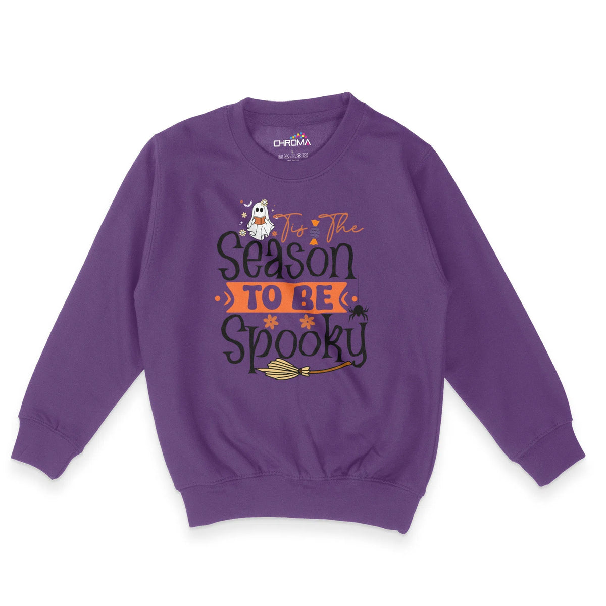 Tis The Season To Be Spooky Halloween Unisex Youth Sweatshirt | Premiu Chroma Clothing