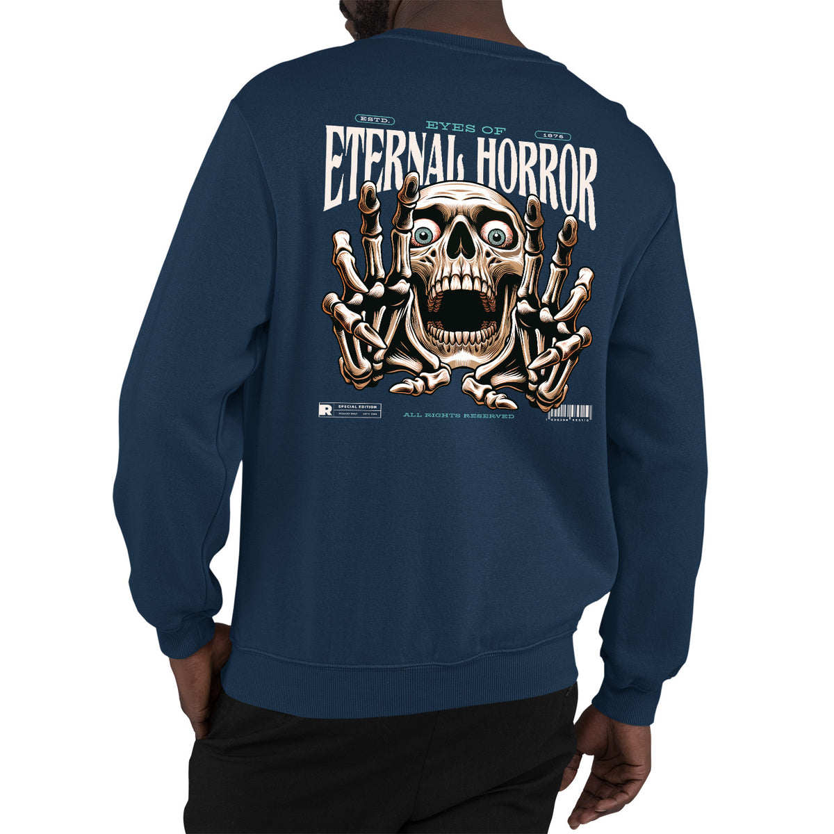 Eyes Of Eternal Horror Adult Sweatshirt | Premium Halloween Clothing