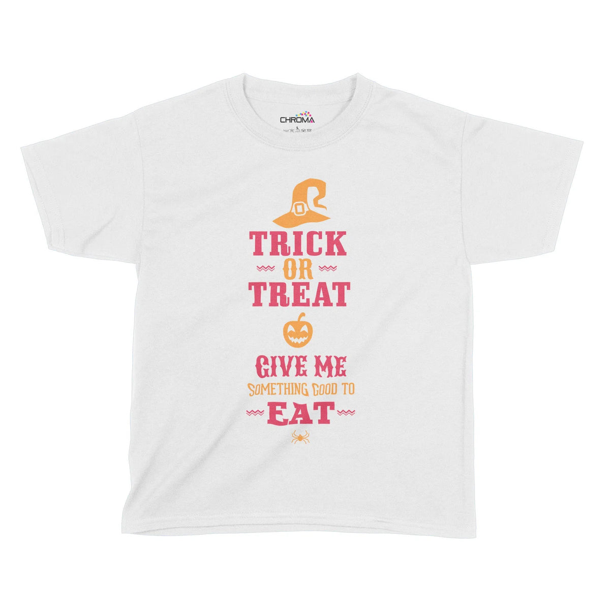 Trick Or Treat Halloween Kids T-Shirt | Premium Halloween Clothing Chroma Clothing