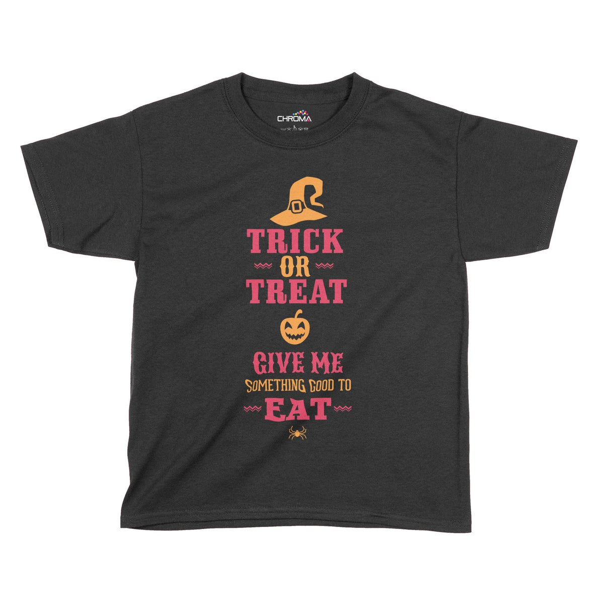 Trick Or Treat Halloween Kids T-Shirt | Premium Halloween Clothing Chroma Clothing