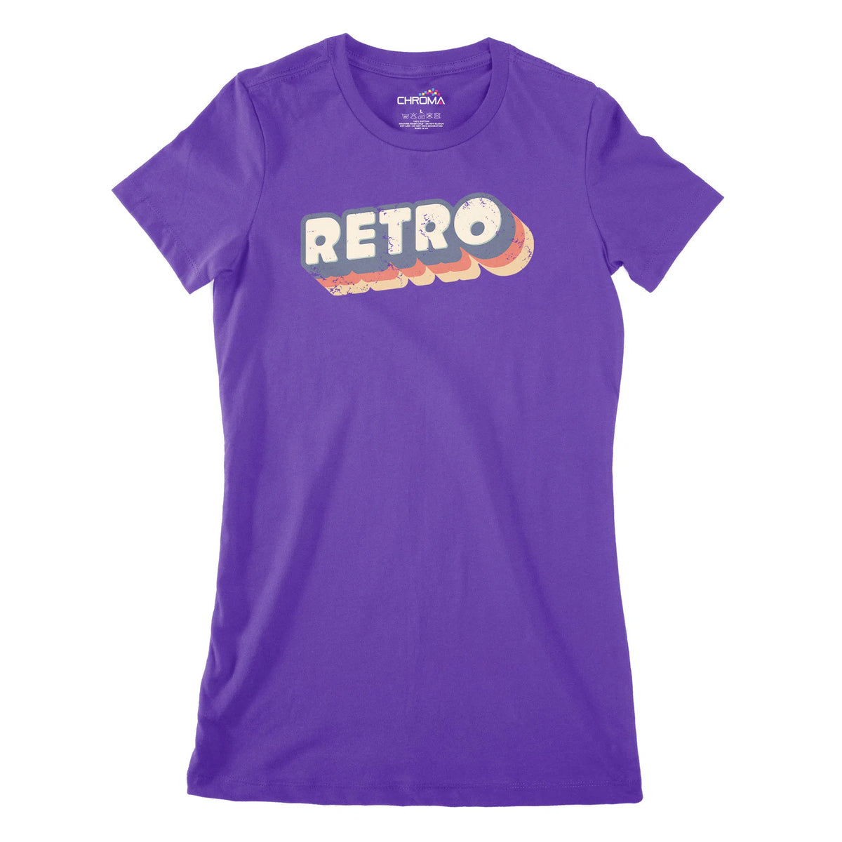 True Retro Vintage Women's Classic Fitted T-Shirt | Premium Quality St Chroma Clothing