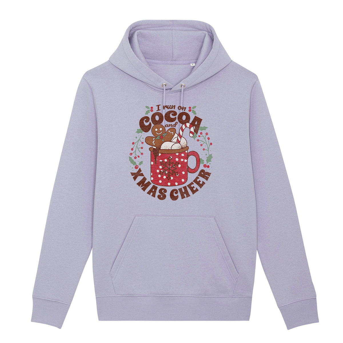 I Run On Cocoa And Xmas Cheer | Vintage Rocker Hoodie