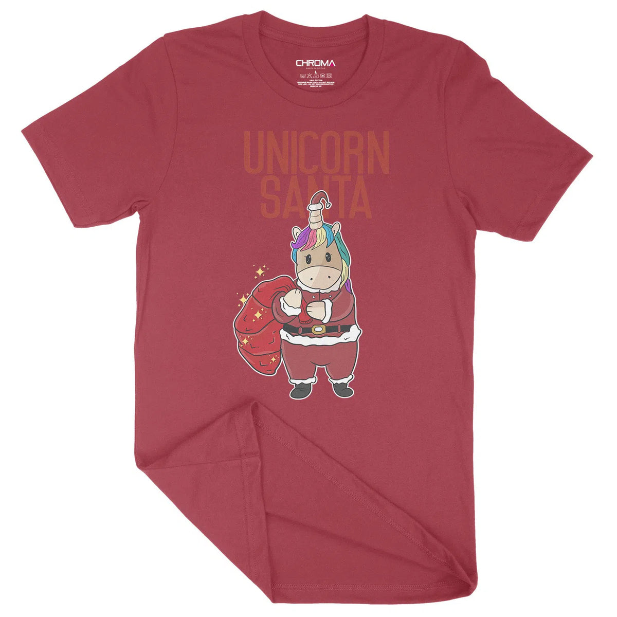 Unicorn Santa Festive Fun | Unisex Christmas T-Shirt Chroma Clothing