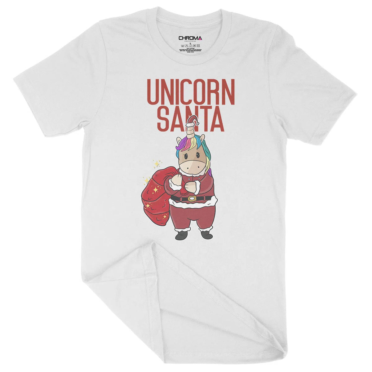 Unicorn Santa Festive Fun | Unisex Christmas T-Shirt Chroma Clothing