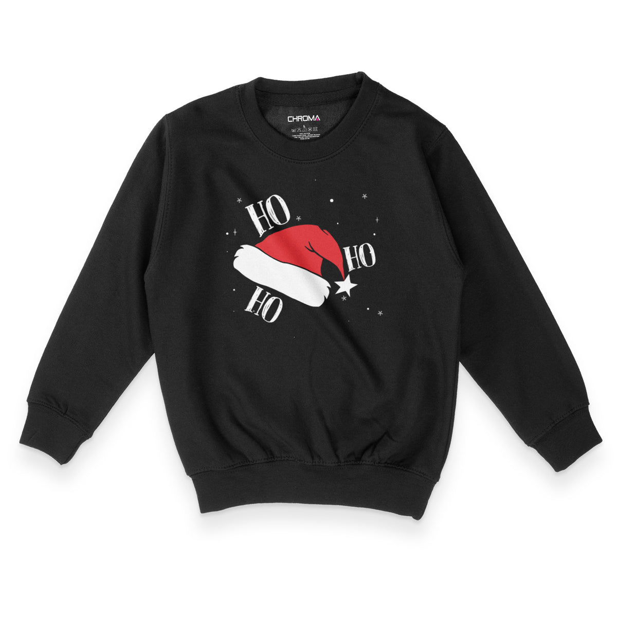 Santa Hat Festive Fun | Kid's Christmas Sweatshirt Chroma Clothing