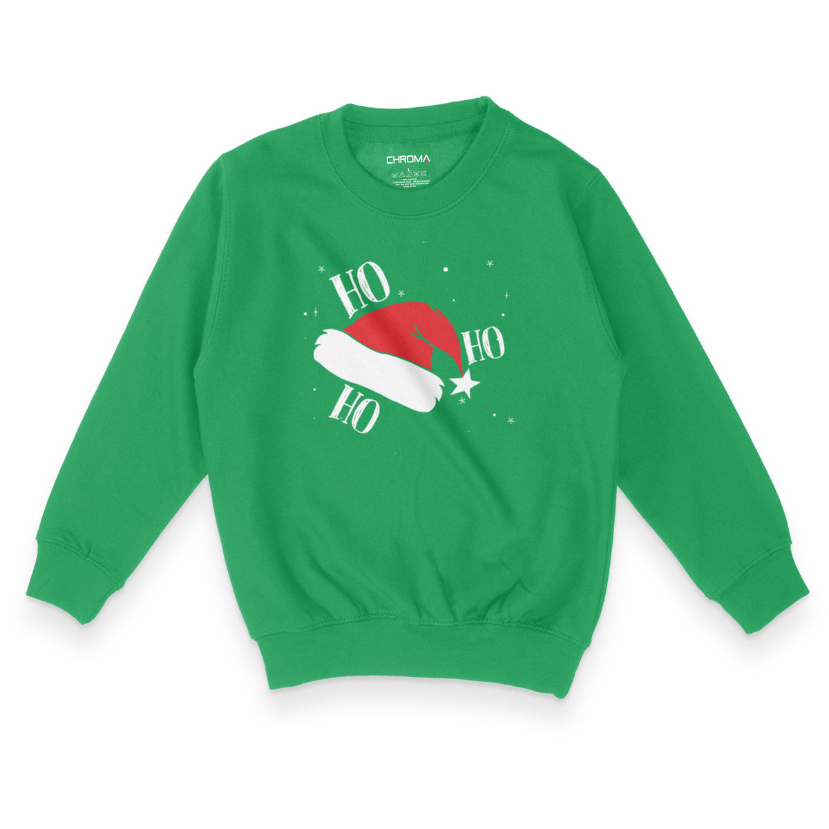 Santa Hat Festive Fun | Kid's Christmas Sweatshirt Chroma Clothing