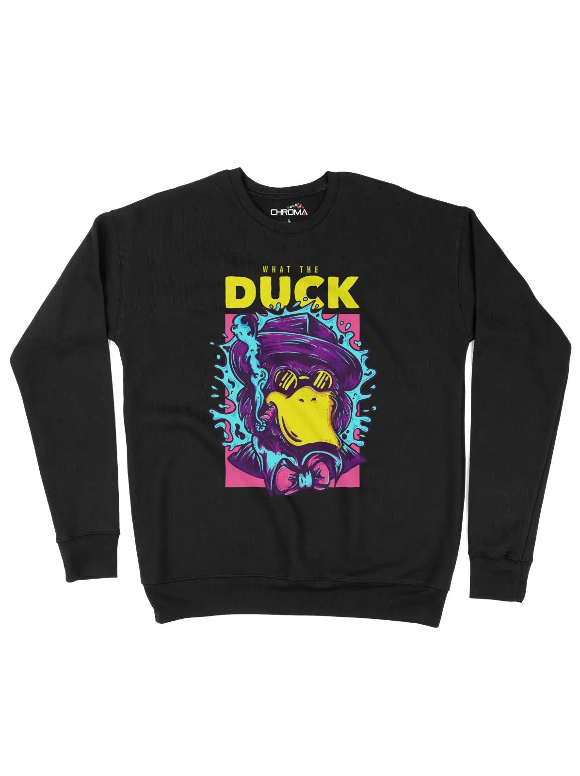 What The Duck Unisex Adult Sweatshirt Chroma Clothing