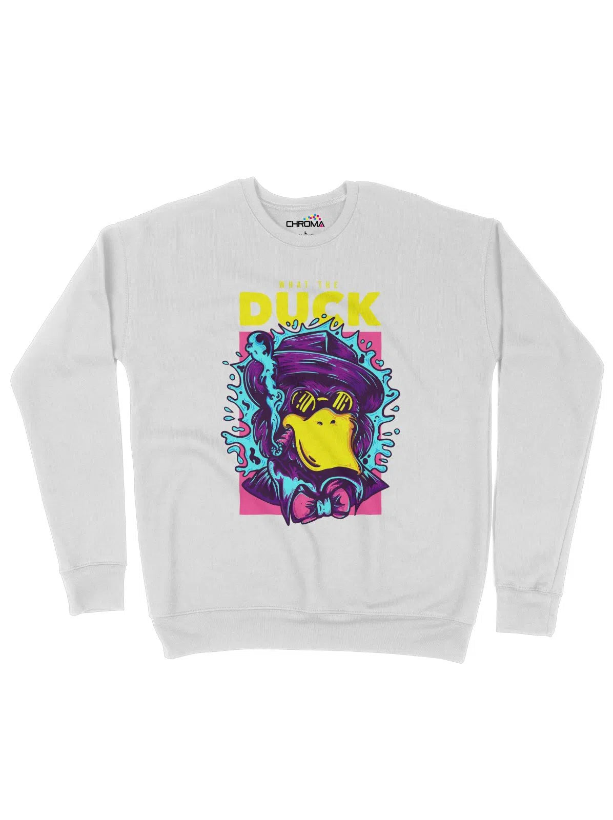 What The Duck Unisex Adult Sweatshirt Chroma Clothing