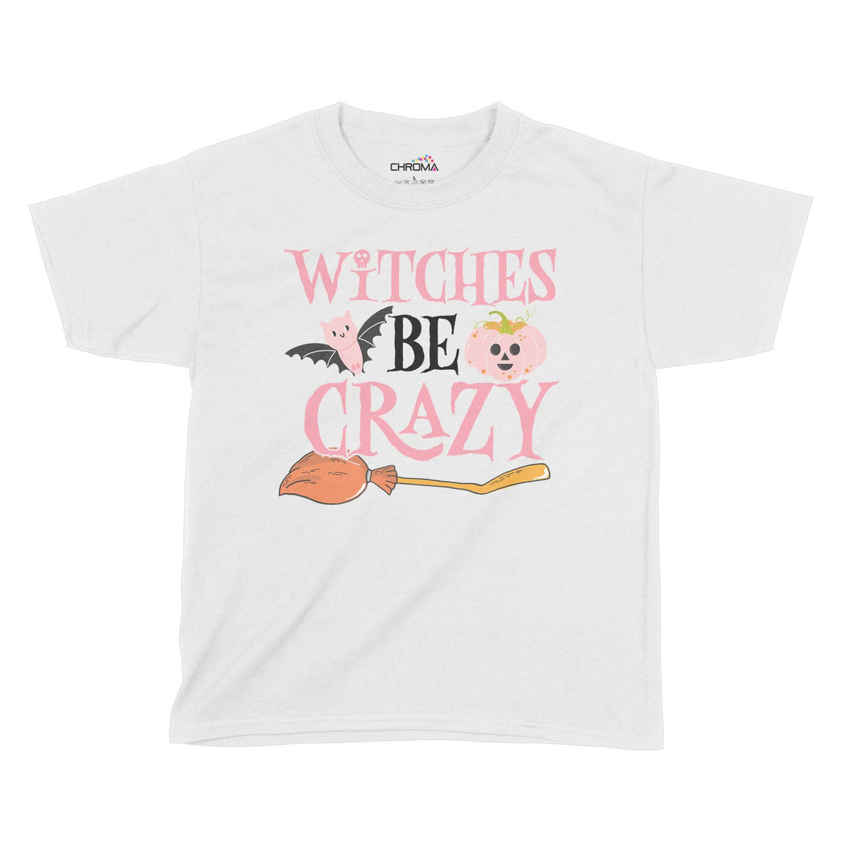 Witches Be Crazy Halloween Kids T-Shirt | Premium Halloween Clothing Chroma Clothing