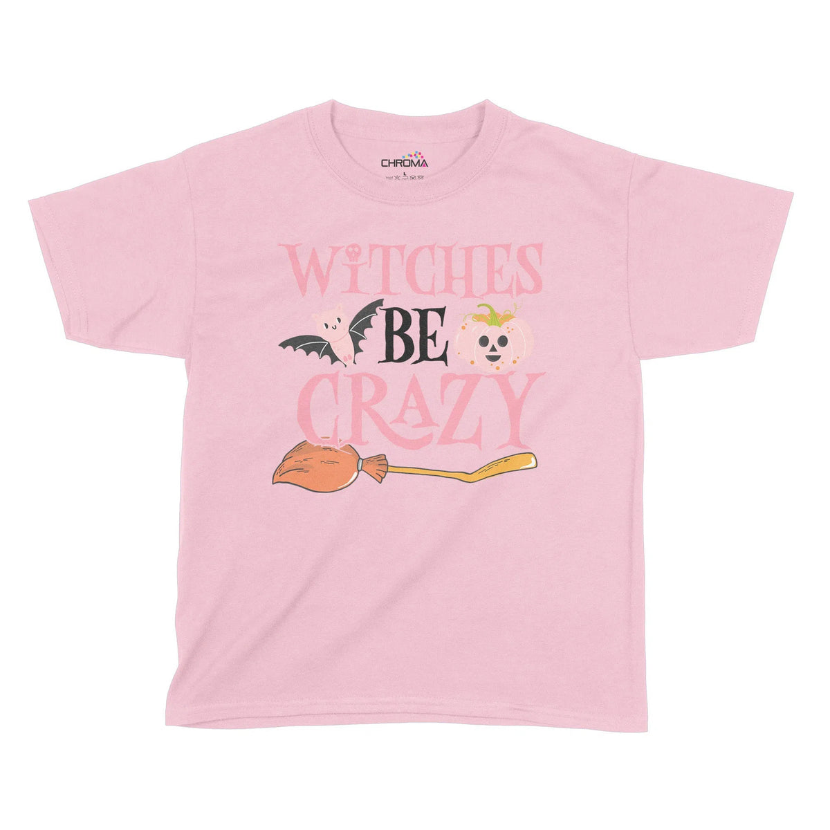 Witches Be Crazy Halloween Kids T-Shirt | Premium Halloween Clothing Chroma Clothing