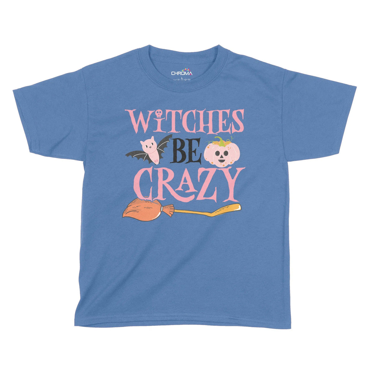 Witches Be Crazy Halloween Kids T-Shirt | Premium Halloween Clothing Chroma Clothing