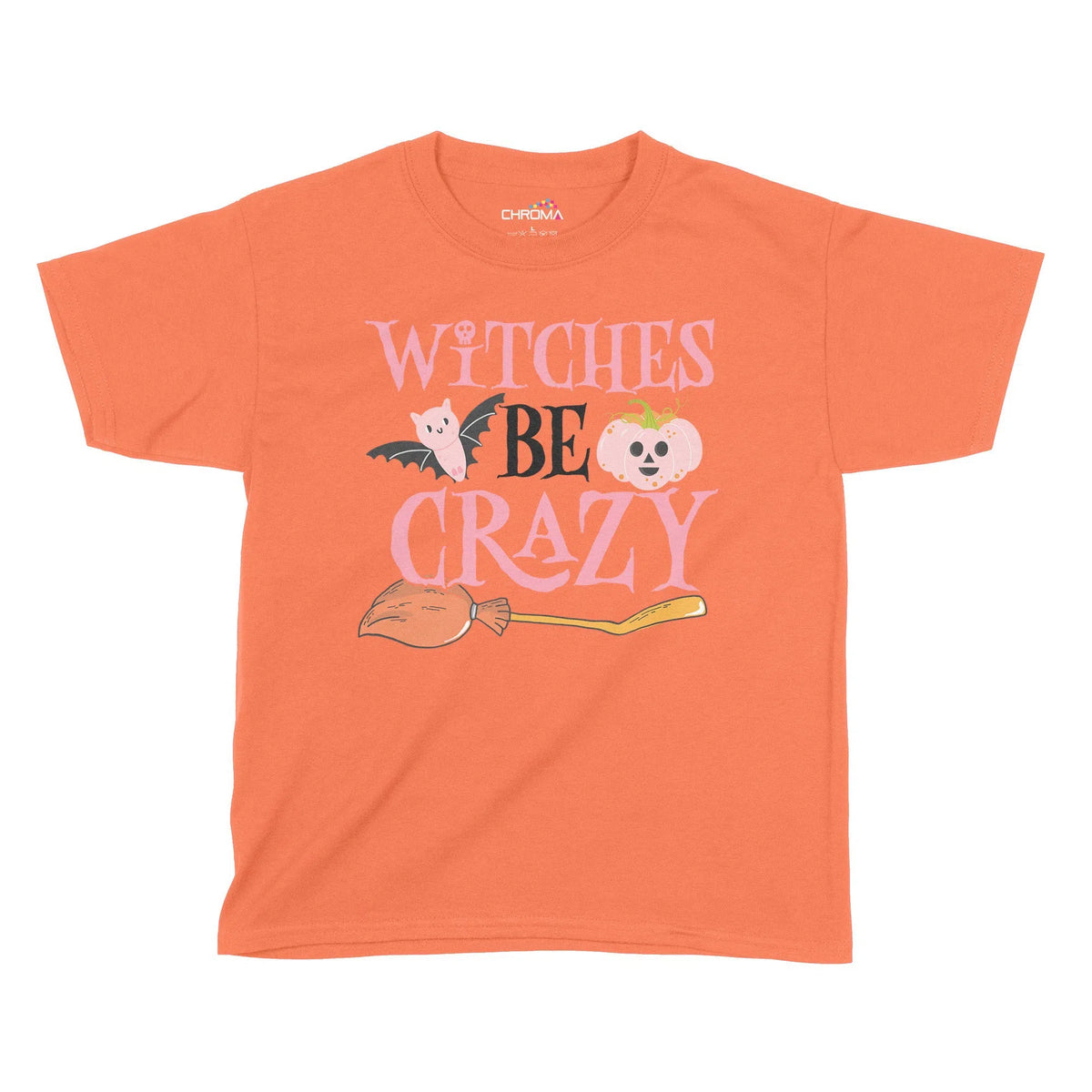 Witches Be Crazy Halloween Kids T-Shirt | Premium Halloween Clothing Chroma Clothing