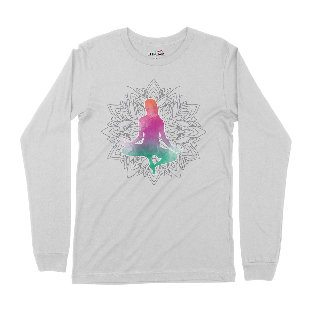 Yoga Asanas | Long-Sleeve T-Shirt | Premium Quality Streetwear Chroma Clothing