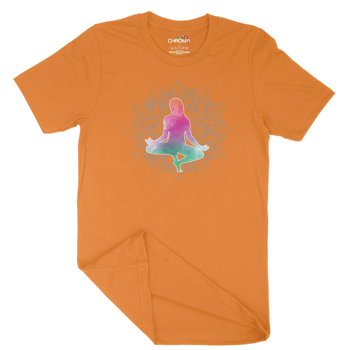 Yoga Asanas Unisex Adult T-Shirt Chroma Clothing