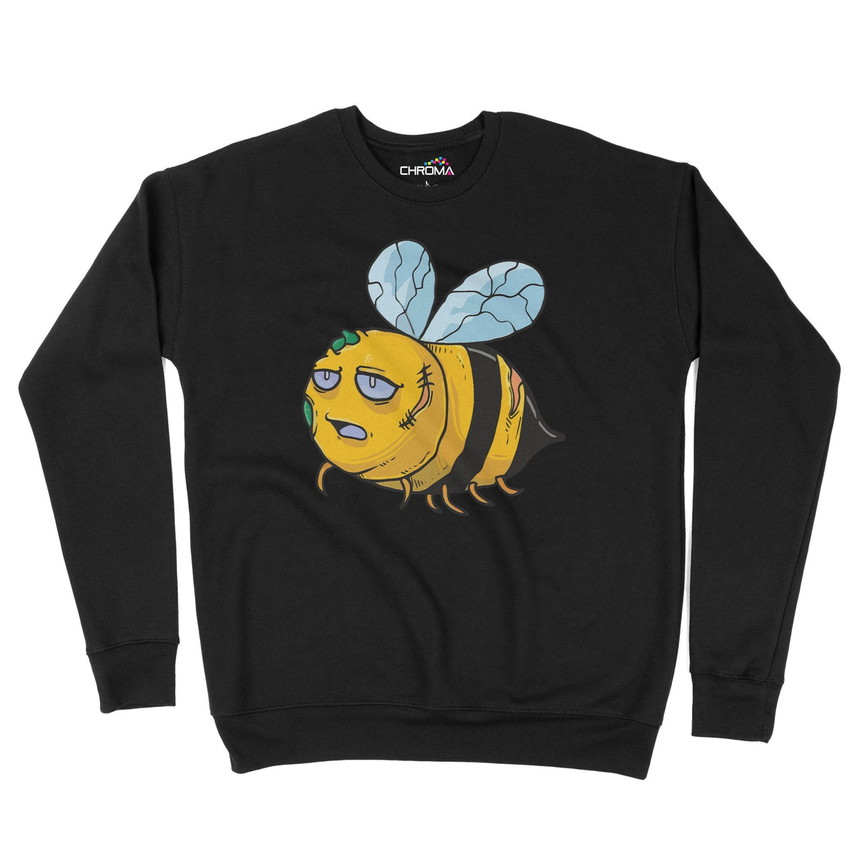 Zom Bee Halloween Unisex Adult Sweatshirt | Premium Halloween Clothing Chroma Clothing