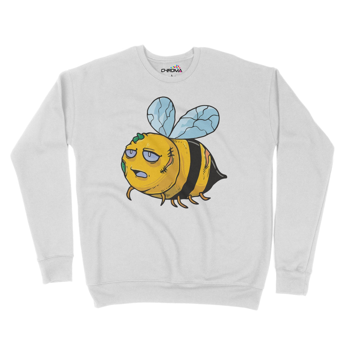 Zom Bee Halloween Unisex Adult Sweatshirt | Premium Halloween Clothing Chroma Clothing